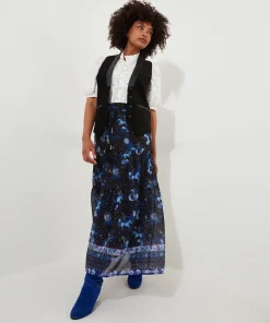 Vintage Printed Layered Skirt