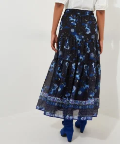 Vintage Printed Layered Skirt