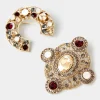 Vintage Style Diamanté Brooch Set