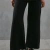 Viscose Nylon Drawstring Wide Leg Trouser Co Ord