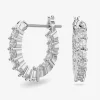 Vittore White Crystal Mini Hoop Earrings 5562126