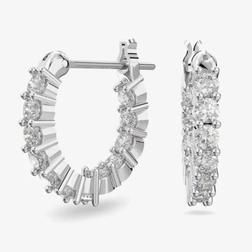 Vittore White Crystal Mini Hoop Earrings 5562126