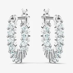 Vittore White Crystal Mini Hoop Earrings 5562126