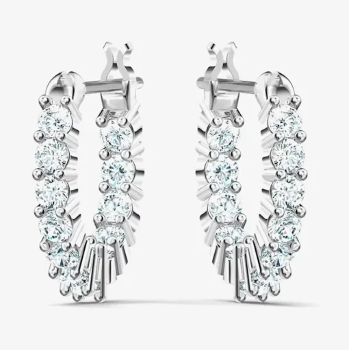 Vittore White Crystal Mini Hoop Earrings 5562126