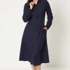 Waist Detail Midi Shirt Dress