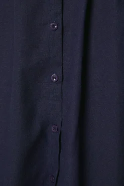 Waist Detail Midi Shirt Dress