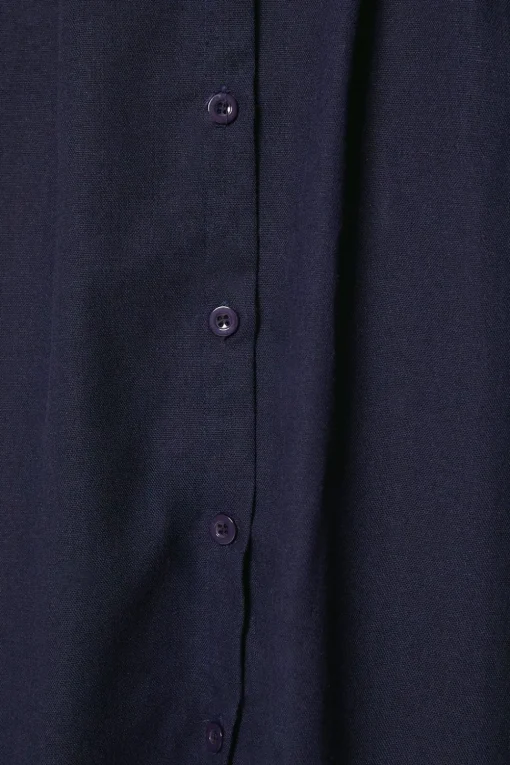 Waist Detail Midi Shirt Dress