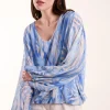 Watercolour V Neck Top