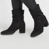 Wide & Extra Wide Fit Faux Suede Slouch Boots