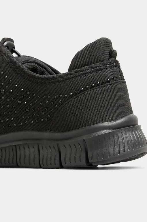 Wide and Extra Wide Fit Embellished Drawcord Trainers