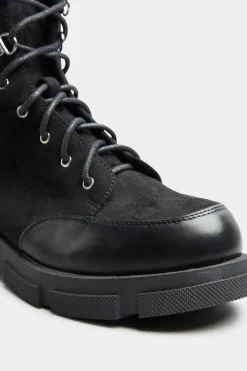 Wide Fit Chunky Lace Up Boots