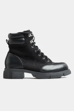 Wide Fit Chunky Lace Up Boots