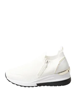 Wide Fit Metallic Trim Trainers
