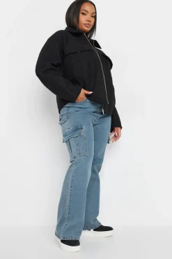 Wide Leg Cargo Jeans
