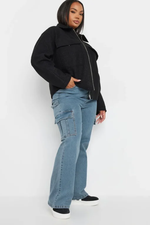 Wide Leg Cargo Jeans