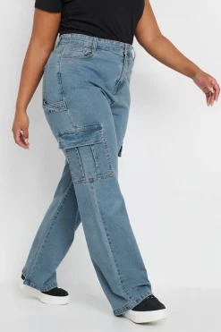Wide Leg Cargo Jeans
