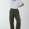 Wide Leg Cargo Trousers