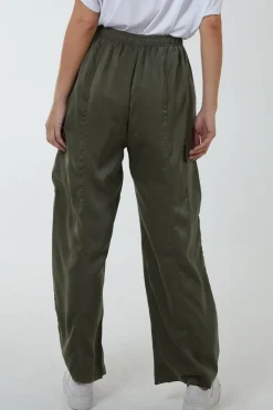 Wide Leg Cargo Trousers