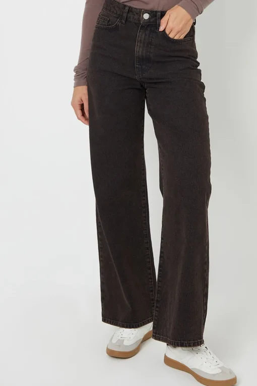 Wide Leg Denim Jeans