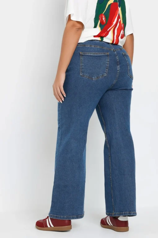 Wide Leg Denim Jeans