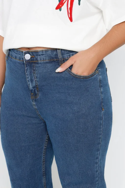 Wide Leg Denim Jeans