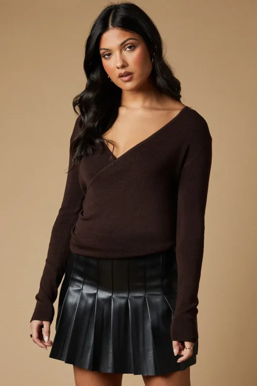 Wrap Knitted Top