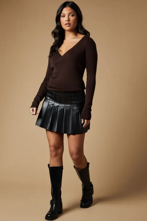 Wrap Knitted Top