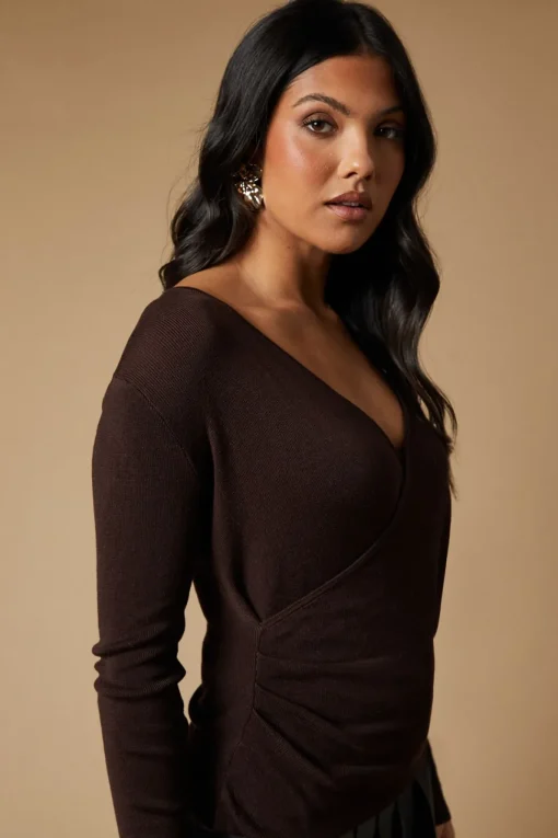 Wrap Knitted Top