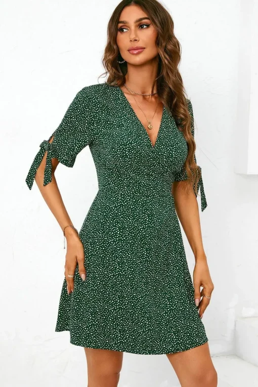 Wrap Top Summer Mini Dress