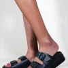 'Aniya' Chunky Plaited Sliders Sandals