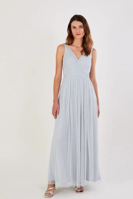 'Anne' Mesh Maxi Dress