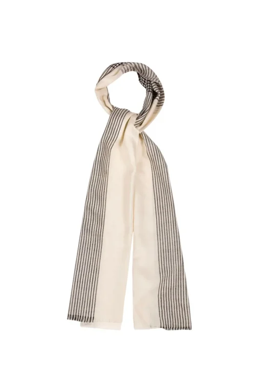 'Contrast' Cashmere & Merino Wool Pashmina