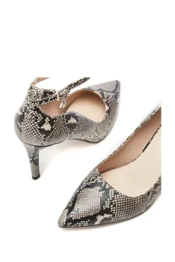 'Cristel' Snake Print Court Shoes
