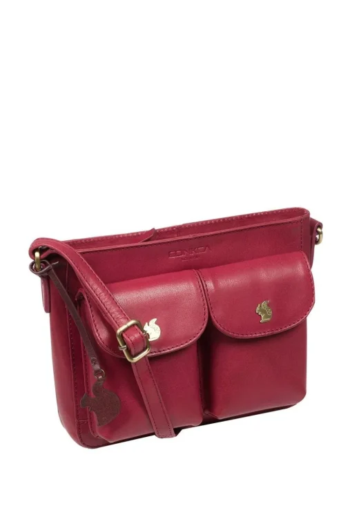 'Eski' Leather Cross Body Bag