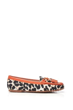 'Famina' Print Pony Loafers