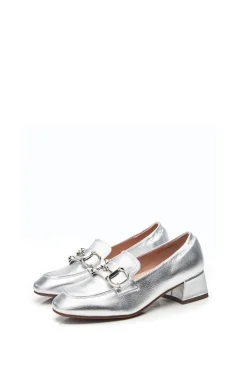 'Fenet' Metallic Leather Trainers