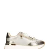 'Flare Zip' Leather Trainers