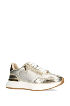 'Flare Zip' Leather Trainers