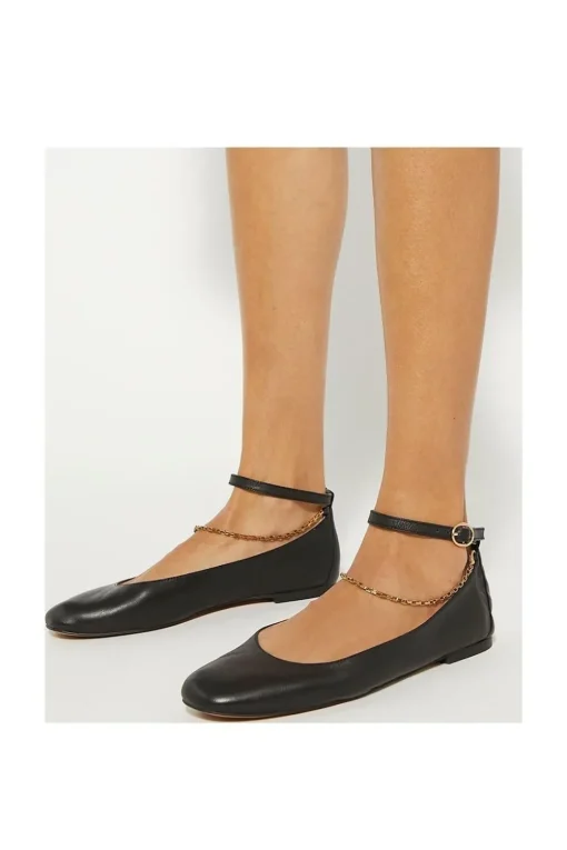 'Halles' Leather Ballet Pumps