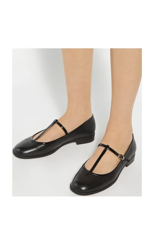 'Haye' Leather Ballet Pumps