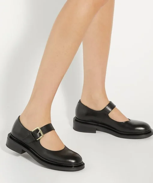 'Huckle' Leather Mary Janes