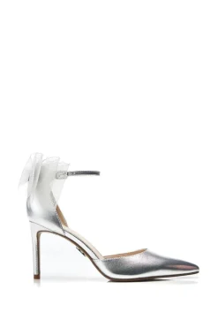 'Jazlyne' Metallic Leather Court Shoes