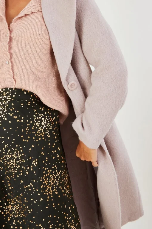 'Jenny' Brushed Wool Smart Coat