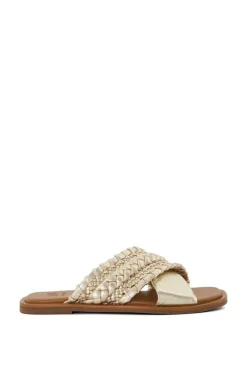 'Leaves' Leather Sandals