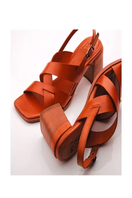 'Leeana' Leather Heeled Sandals