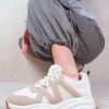'Liberate' Chunky Sole Mesh Trainers With Suede Detail