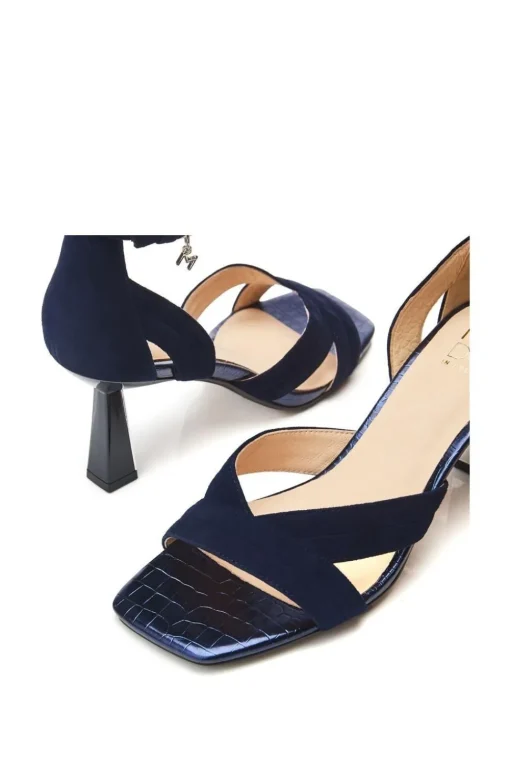 'Livelia' Suede Heeled Sandals
