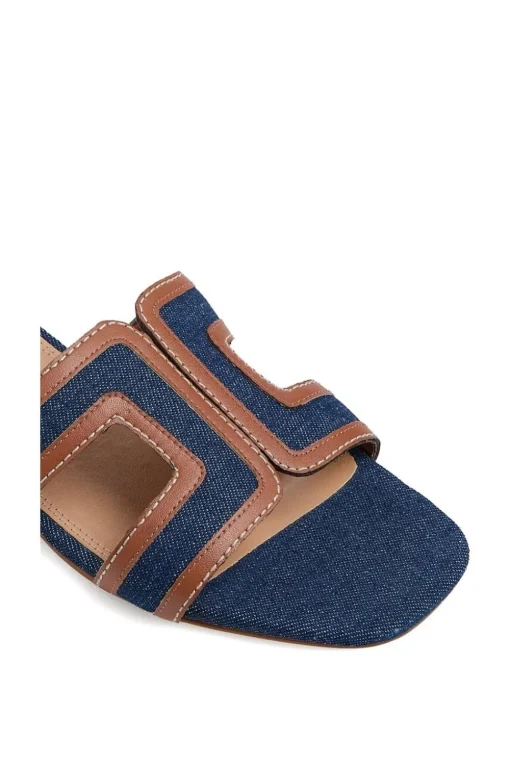 'Loupe' Denim Sandals