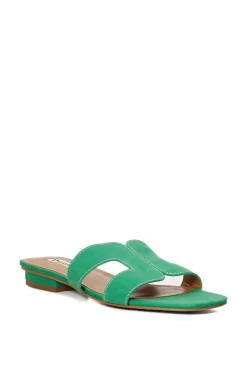 'Loupe' Suede Sandals