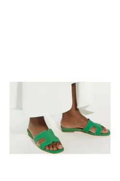 'Loupe' Suede Sandals
